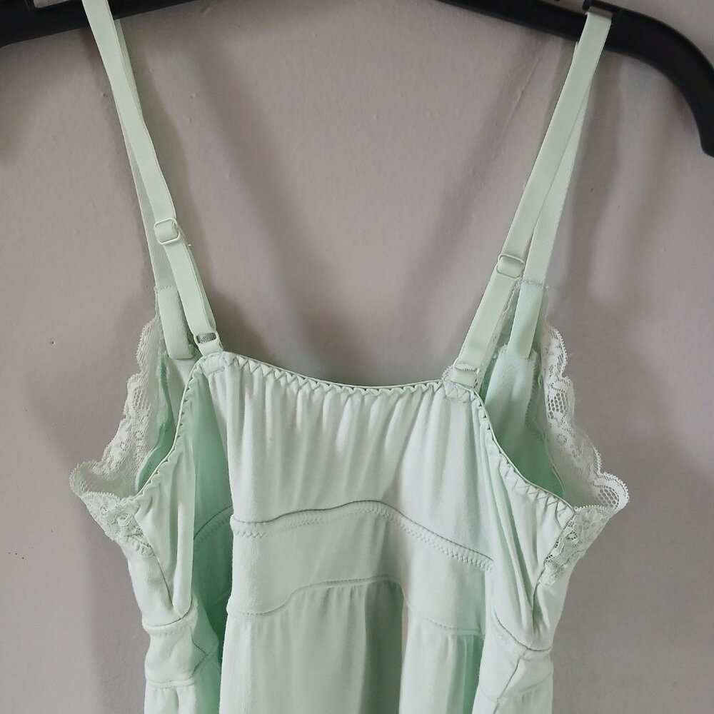 Knix‎ Pajama Set Size Medium Mint Green Lace Cami and Shorts - Picture 7 of 11